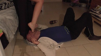 Trampled And Gagged With Her Feet