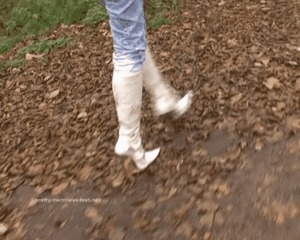 Abused White Boots 2