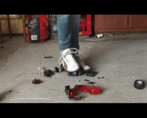 Rc-car Under Jackys Sneakers