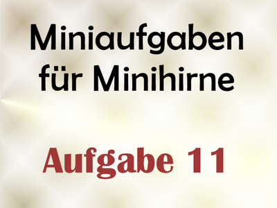 Miniaufgabe Fr Minihirne – Aufgabe 11