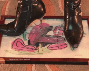 Picture Crushed Under Metal Heel Boots