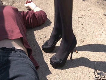 High Heel Trample And Boots Cleaning For A Young Goddess