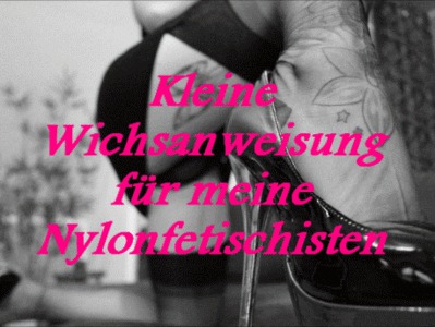 Wichsanweisung Fr Meine Nylonfetischisten